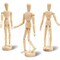 Le Juvo Posable, Moveable Drawing Mannequin, Wooden Figure Model (13 in, 3-Pack)